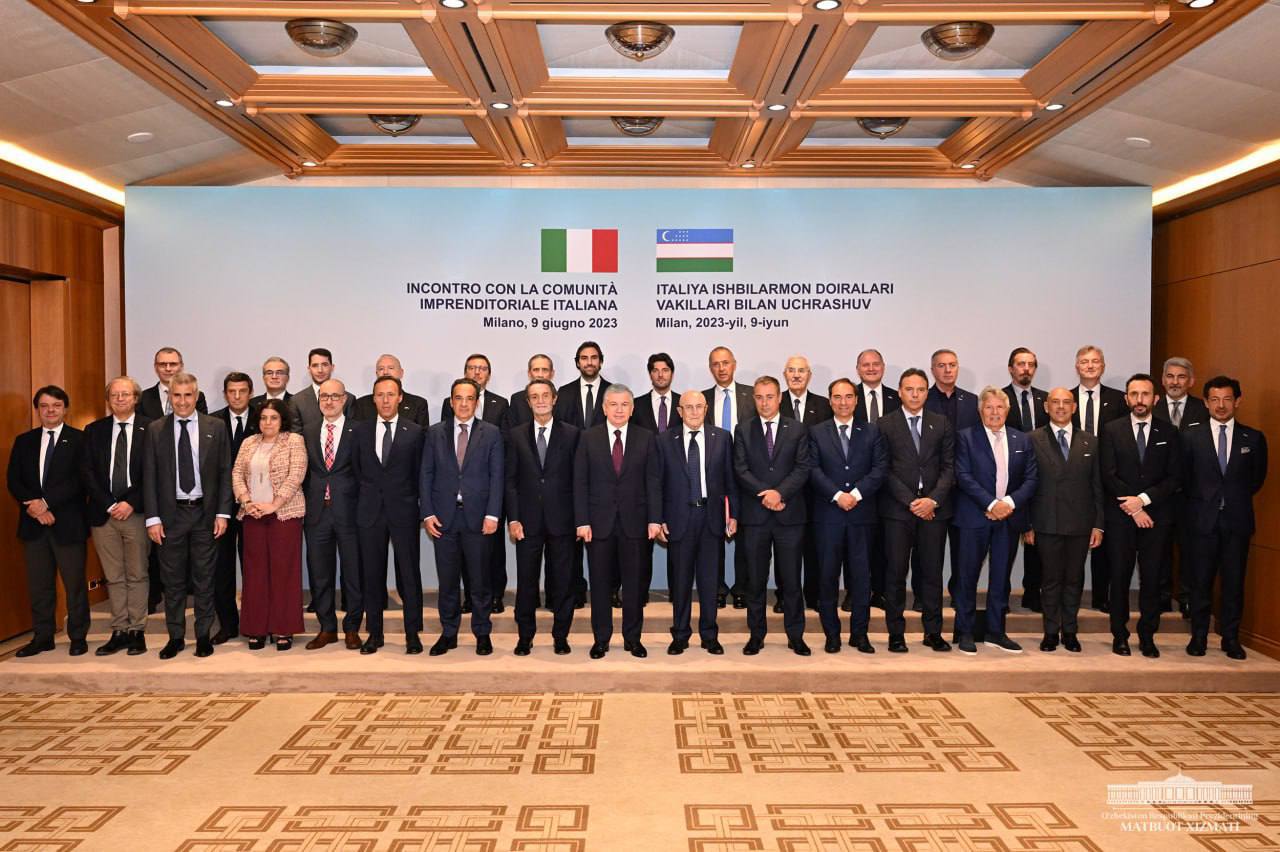 Shavkat Mirziyoyev met with investors and big business representatives of this country in Milan
