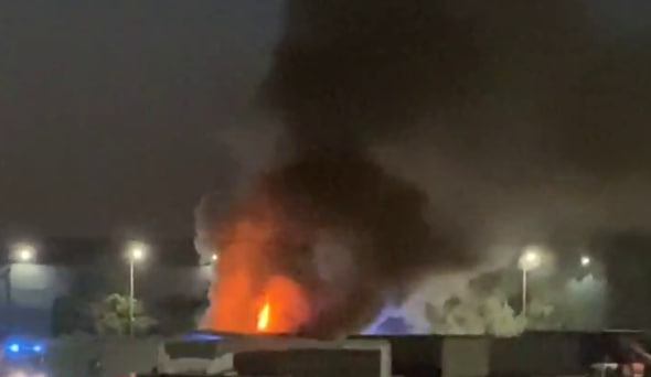 In Tashkent, a truck with perfumery products burned down