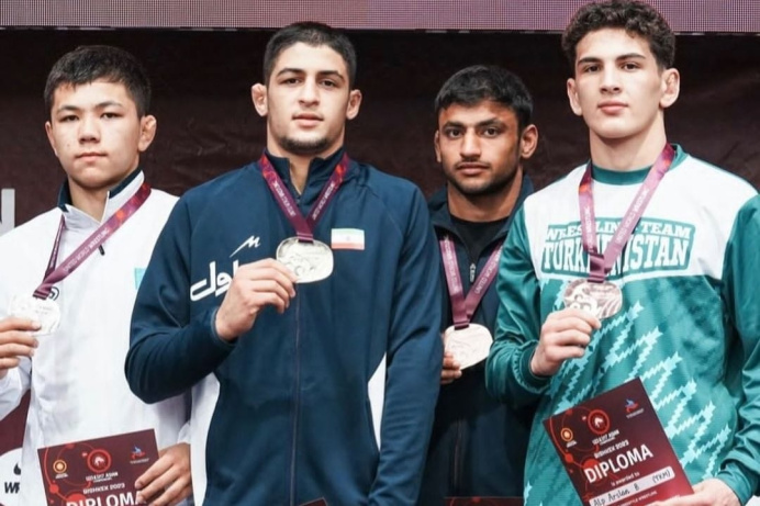 Turkmen wrestlers win two medals at the Asian Championship among cadets