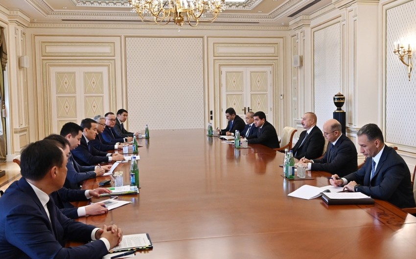 The President of Azerbaijan received the Prime Minister of Kazakhstan