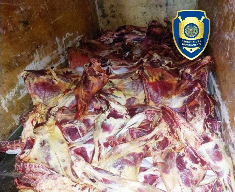 One ton of low-quality meat being taken to Tashkent was stopped