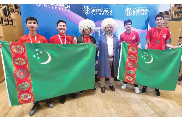 Turkmen schoolchildren brilliantly performed at international olympiads in the USA and Great Britain
