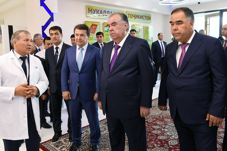 The President of the Republic of Tajikistan Emomali Rahmon in Khujand put into operation the Medical and Diagnostic Center "Sadaf"