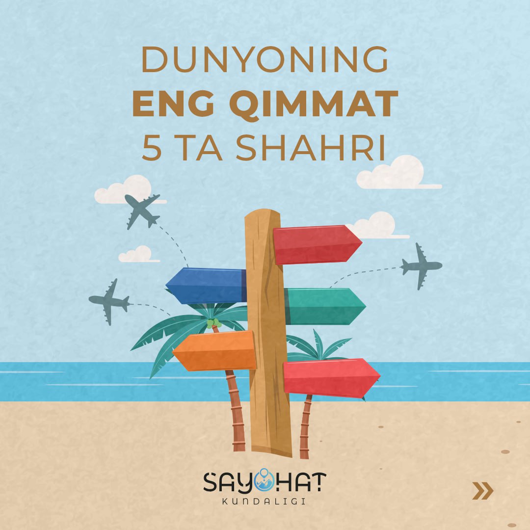 💲Dunyoning eng qimmat 5 ta shahri