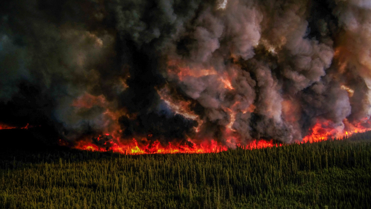 Forest fires are raging in Canada