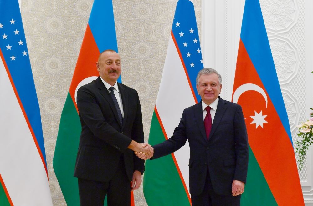 President Ilham Aliyev congratulated Shavkat Mirziyoyev on his victory in the early presidential elections in Uzbekistan