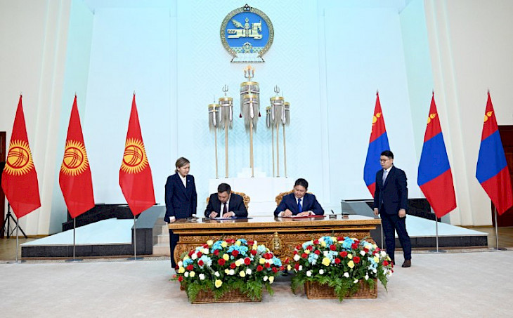 The Presidents of Kyrgyzstan and Mongolia signed a joint declaration on the establishment of friendship and cooperation