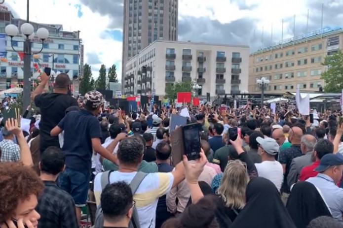 In Sweden, thousands of people demonstrated against the burning of the Koran