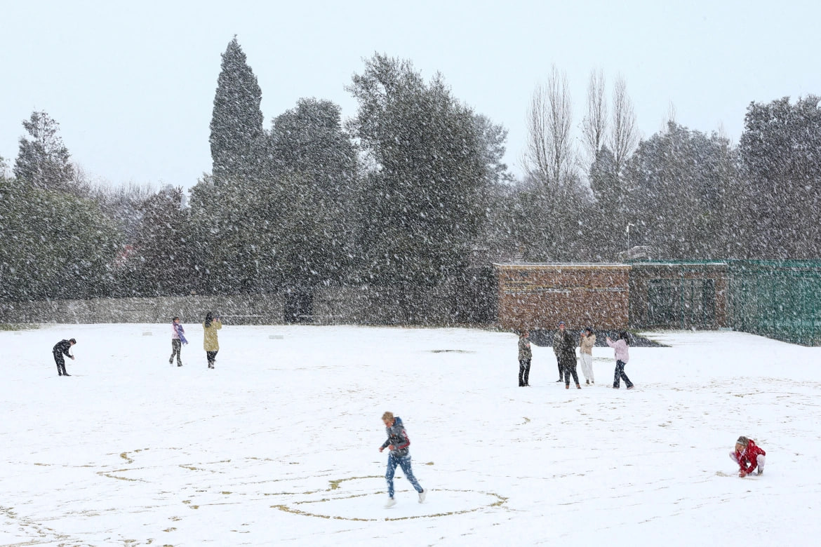 Snow fell in South Africa-photo report