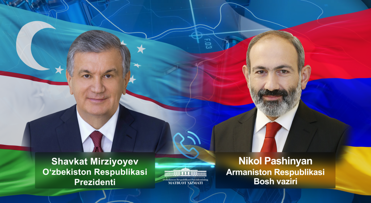 Mirziyoyev Armaniston Bosh vaziri Nikol Pashinyan bilan telefon orqali muloqotlashdi