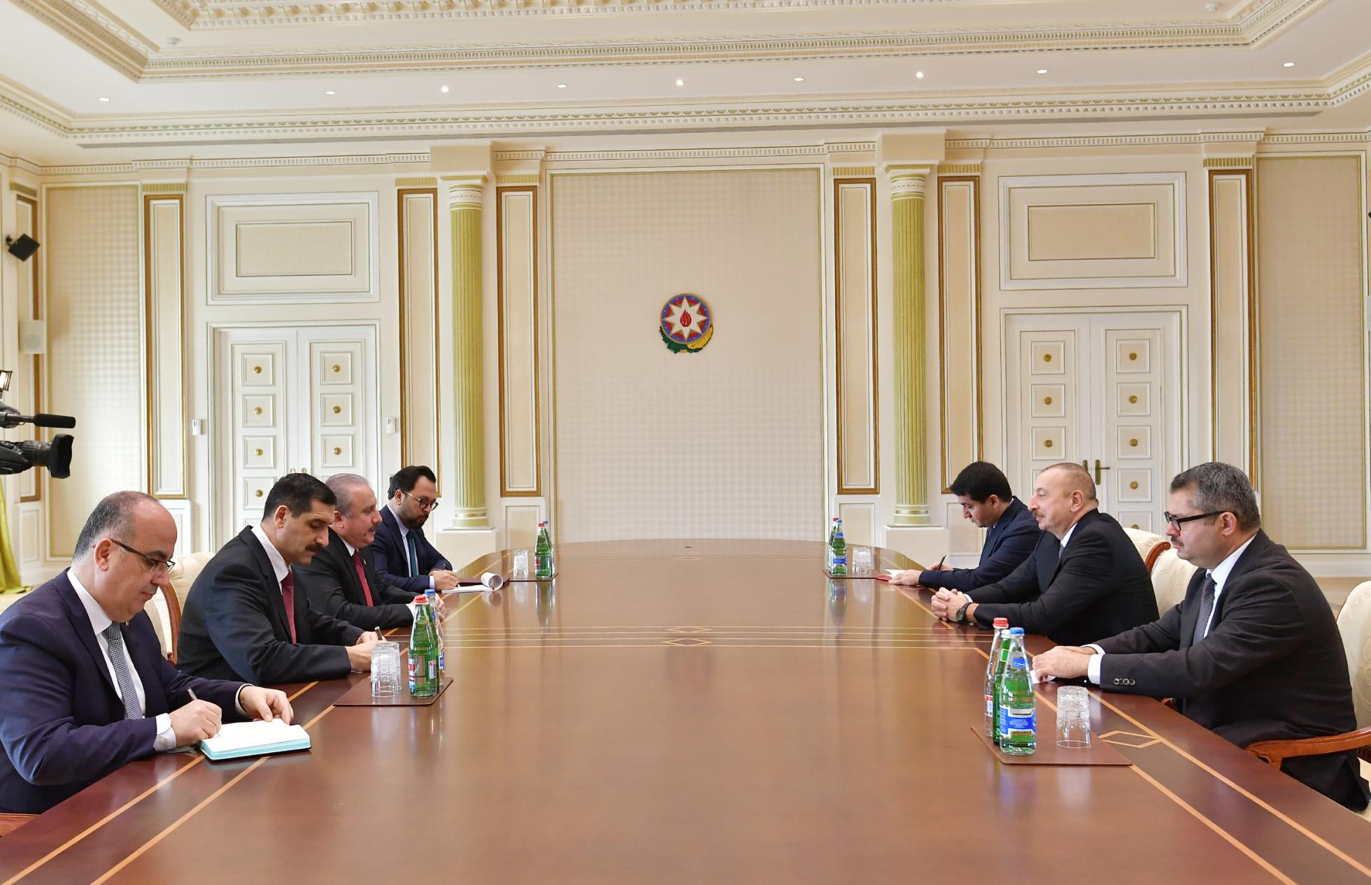 President Ilham Aliyev received Chairman of the Turkish Grand National Assembly
