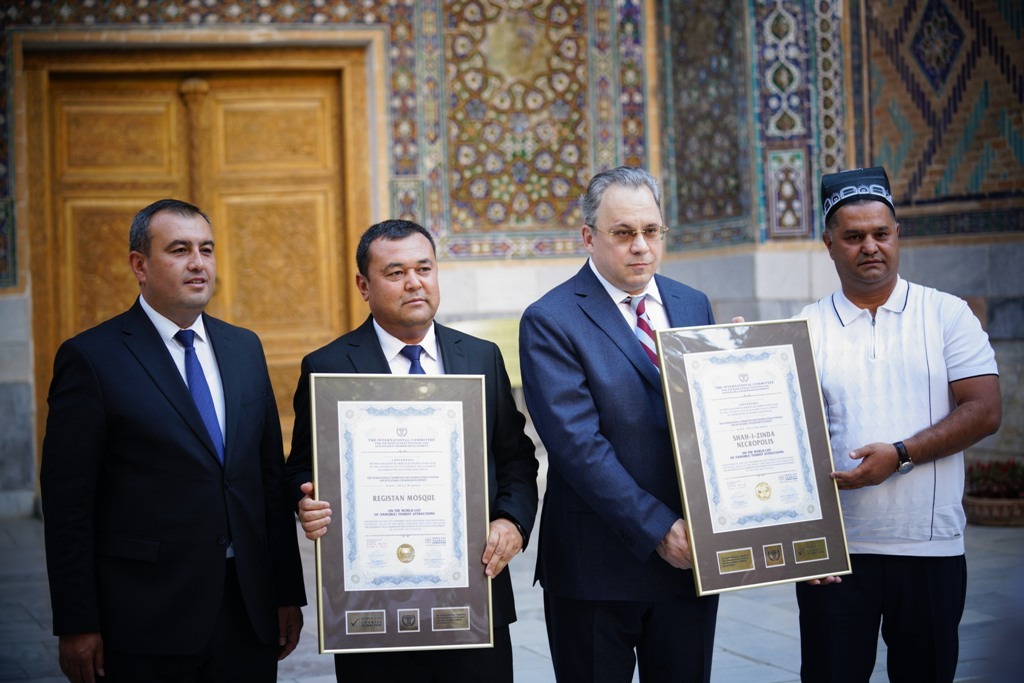 Registan and Shahi Zinda monuments were included in the world list of noteworthy objects