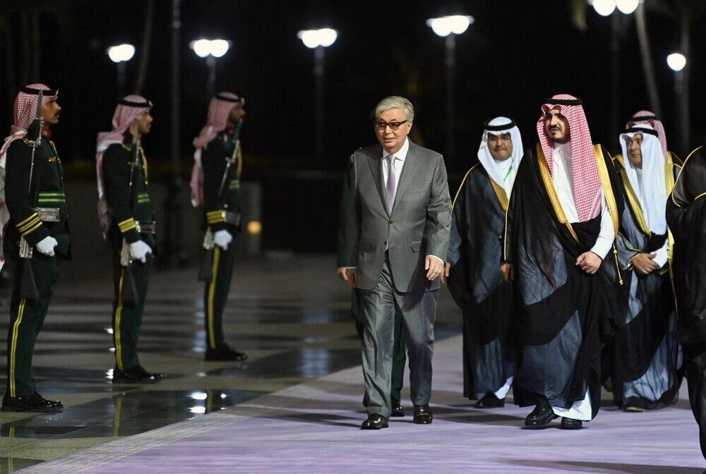 The President of Kazakhstan arrived on a working visit to Jeddah