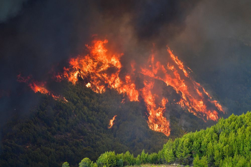 More than 20,000 people were evacuated due to fires in Greece