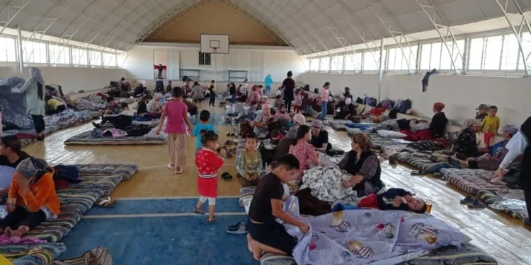 Rescuers of Tajikistan worked out actions during the evacuation of the population to safe areas