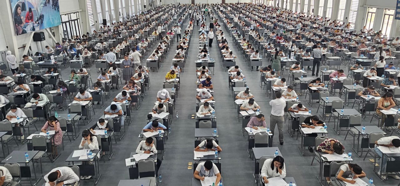 Tests are held in 72 buildings in Uzbekistan