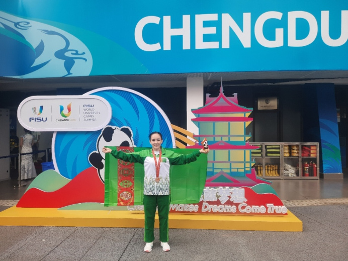 Turkmenistan wins the first medal of the World Summer Universiade in China