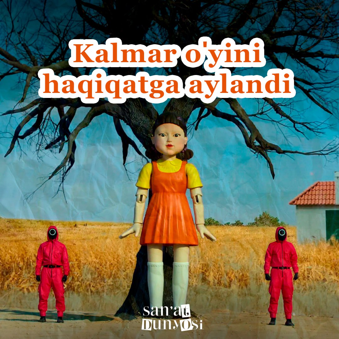 🤩“Kalmar o‘yini” seriali  haqiqatga aylanmoqda