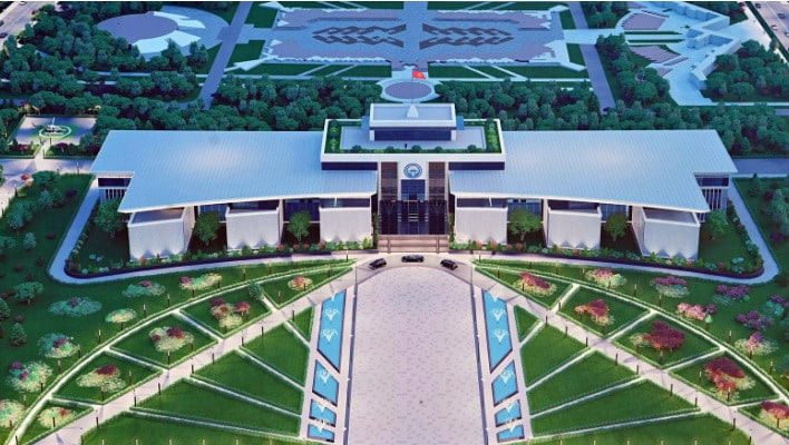 A young man from Uzbekistan fell from the top of the new building of the presidential administration in Kyrgyzstan