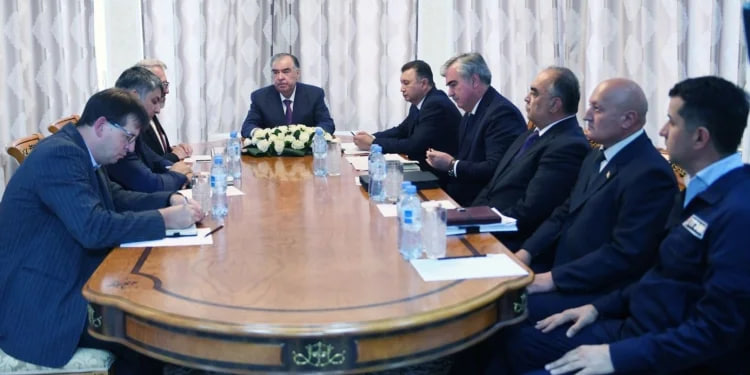 Emomali Rahmon held a meeting with the General Director of Voight Hydro Gerhard Seirling