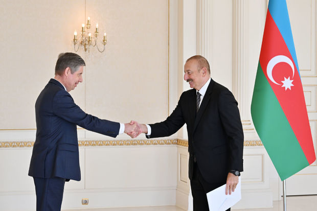 President Ilham Aliyev received the credentials of the newly appointed Russian Ambassador to Azerbaijan