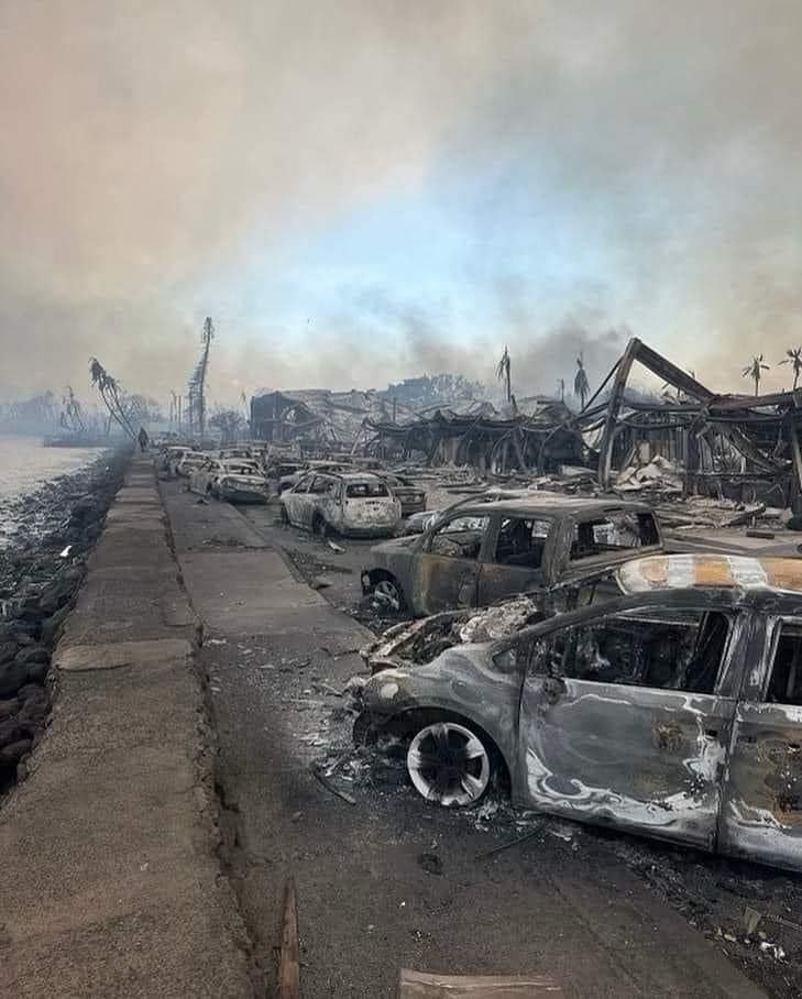 Hawaiian Islands in flames