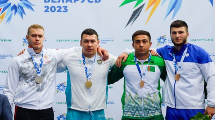 Turkmen sambo wrestlers won bronze medals at the 2nd CIS Games