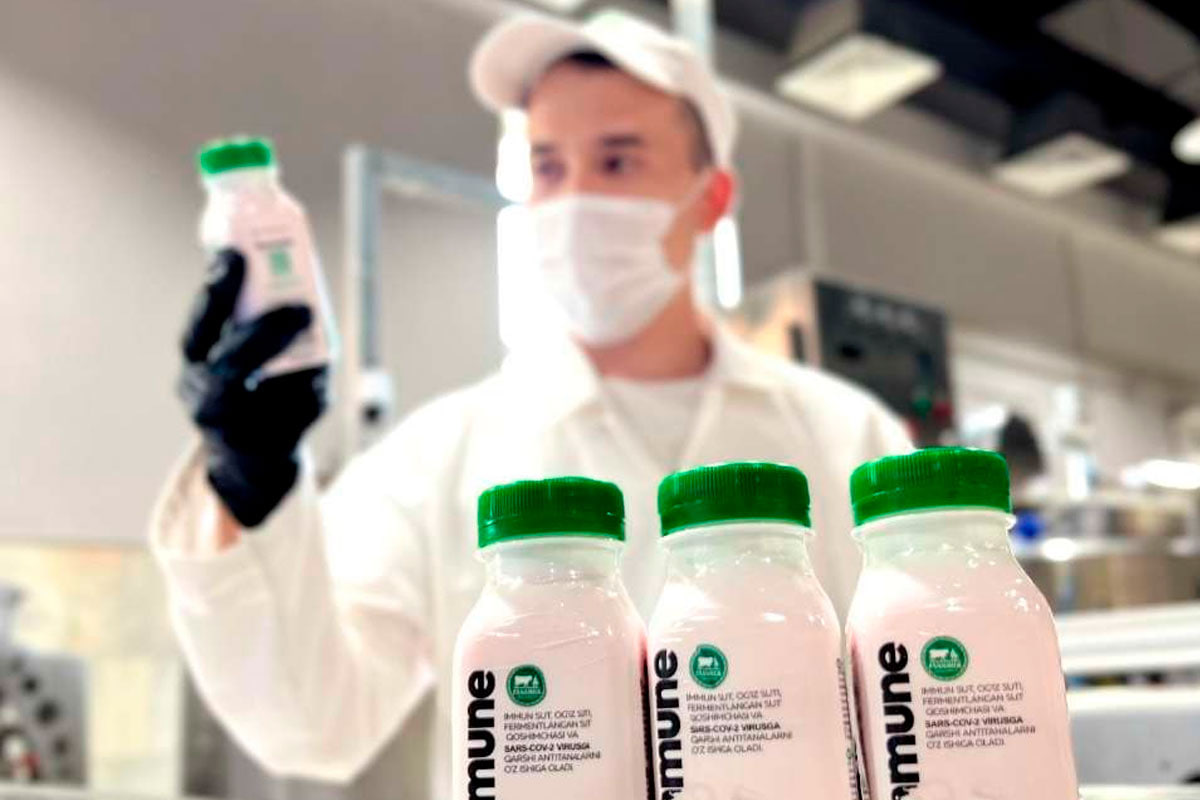 Anti-coronavirus milk sales have started in Uzbekistan