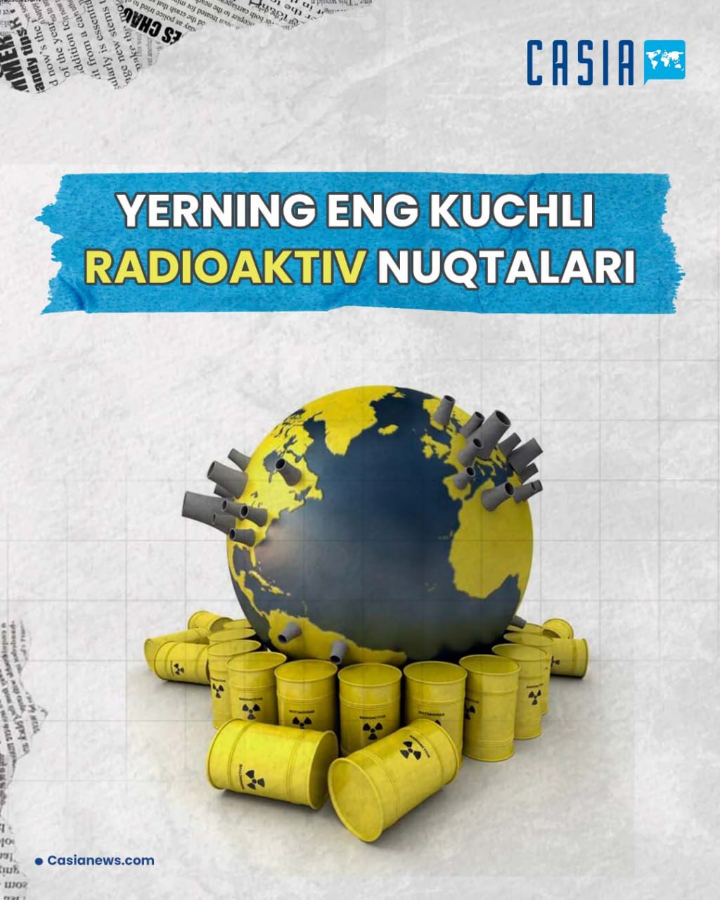 ☢️The strongest radioactive points of the Earth