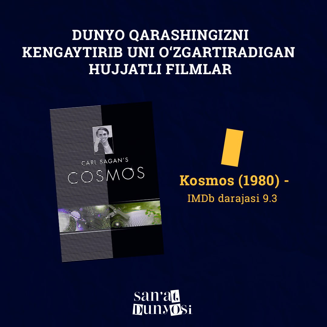 Dunyo qarashingizni kengaytirib uni o'zgartiradigan hujjatli filmlar