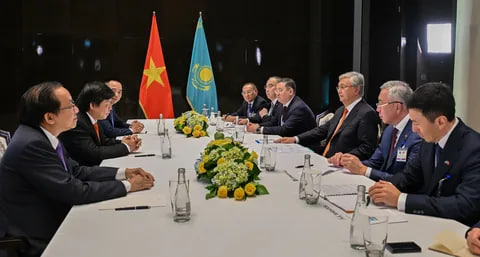 As part of his visit to Vietnam, Tokayev met with the head of the Sovico conglomerate