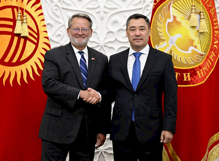 President Sadr Japarov received US Senator Gary Peters