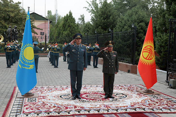 Military delegation of Kazakhstan arrived in Kyrgyzstan on a working visit