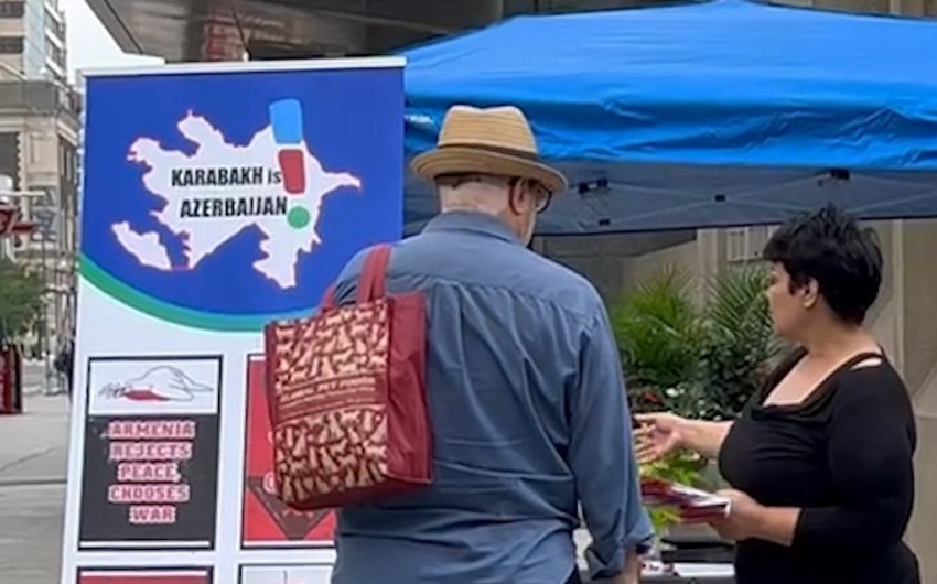In Toronto, the Azerbaijani community held a protest against the provocations of Armenia
