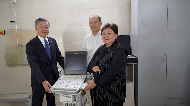 Japan donated equipment worth 6.6 million soms to the National Center for Cardiology and Therapy in Bishkek