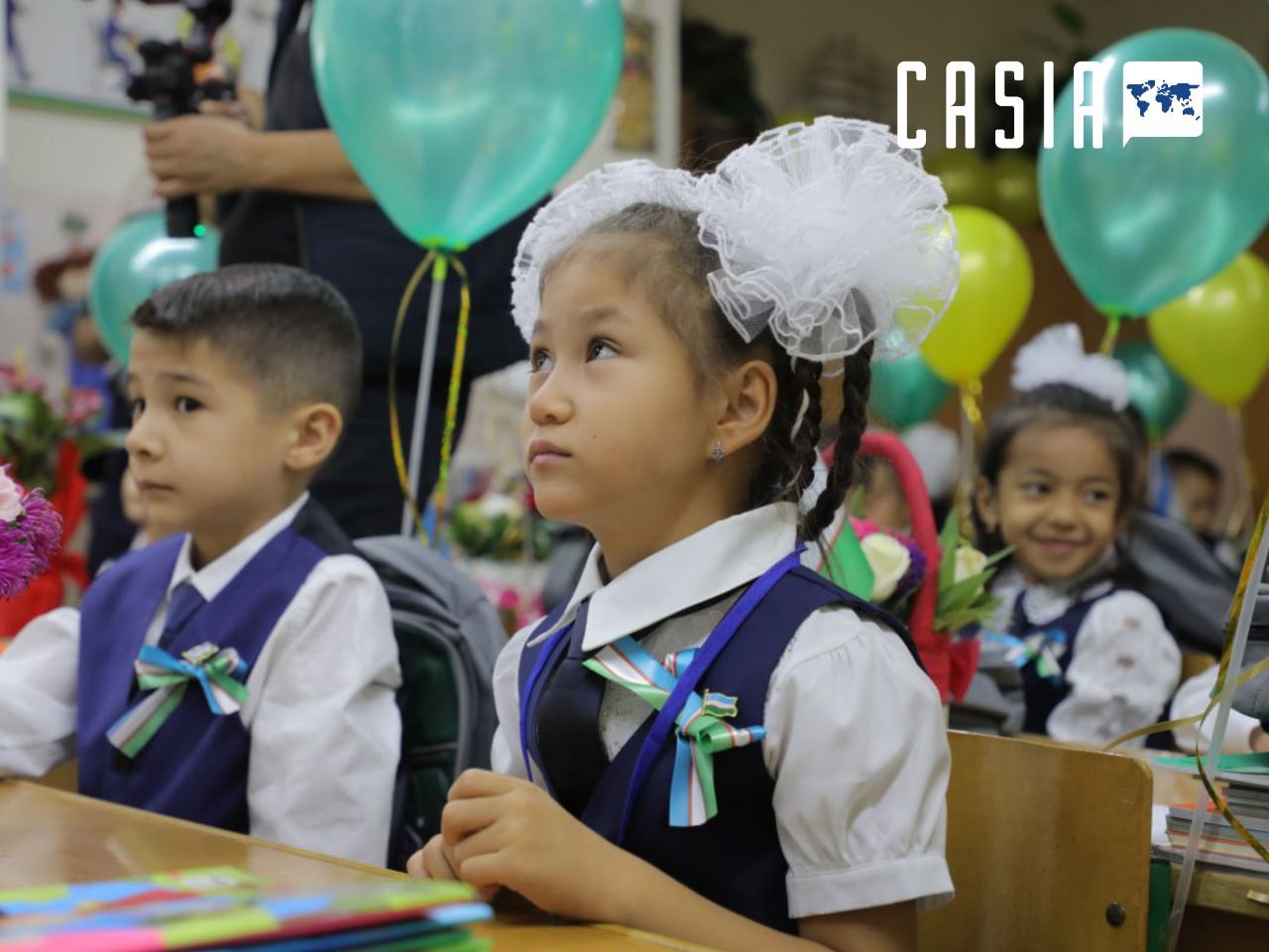How many children went to study in 1st grade in Uzbekistan?