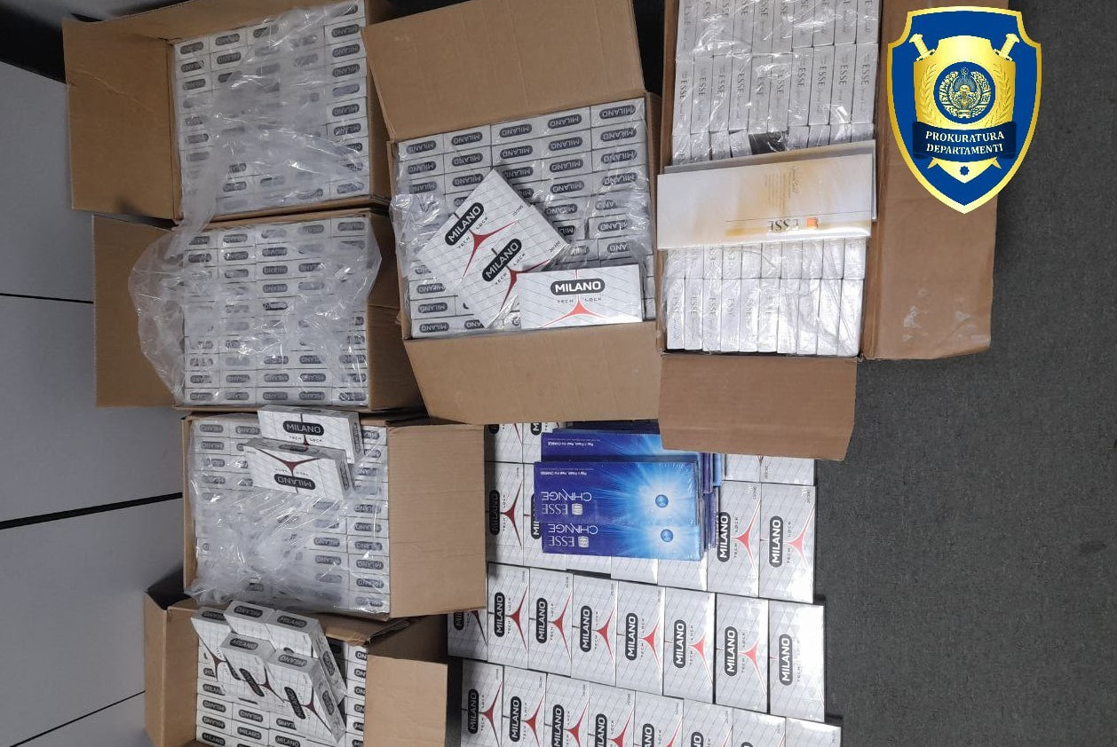 About 3,500 boxes of tobacco products were prevented from being put into circulation in Navoi
