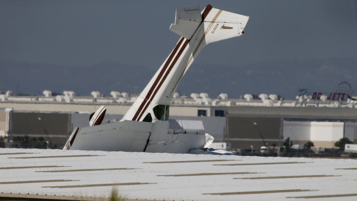 A sports plane crashed at an air show in Hungary