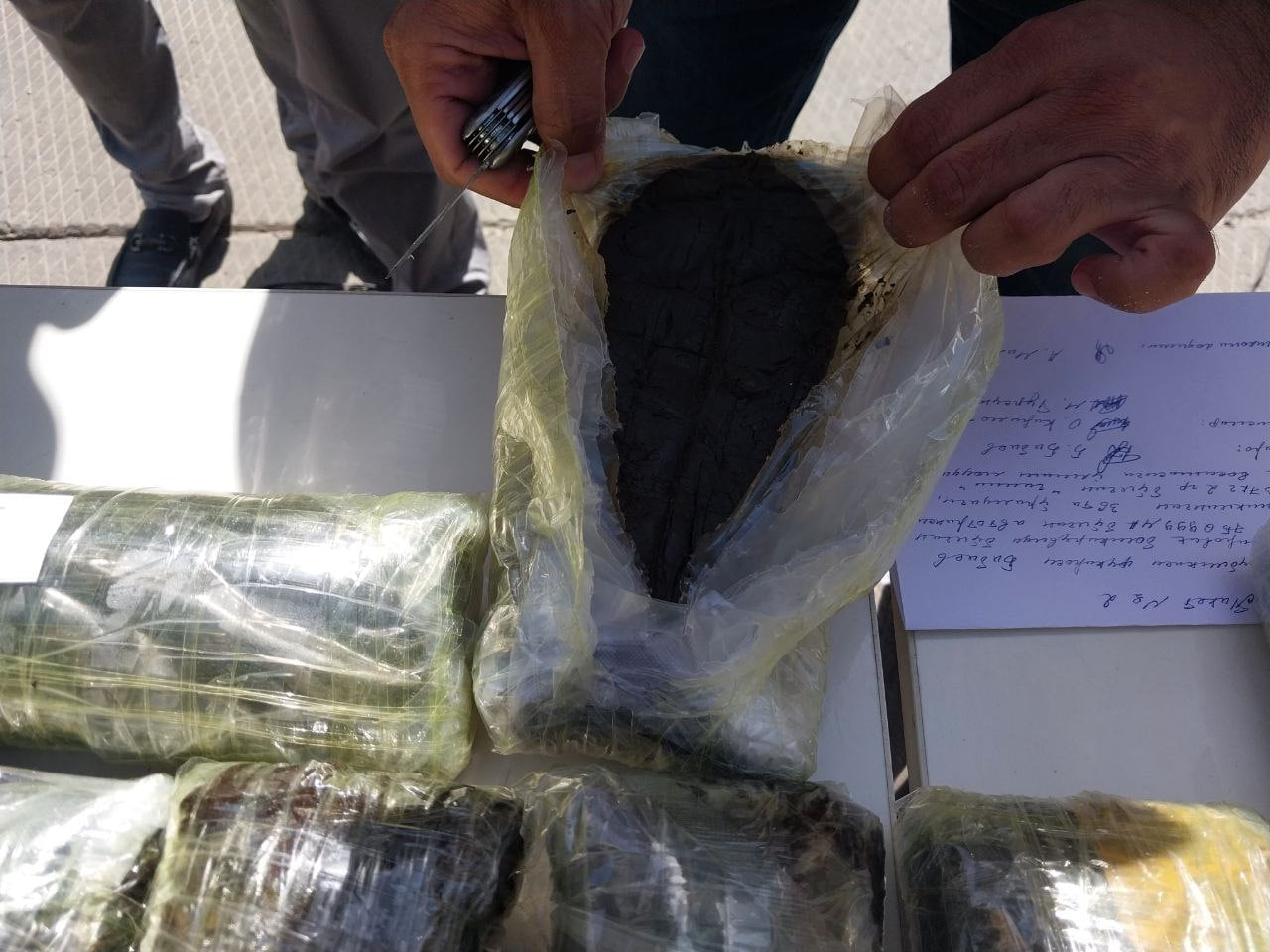 About 70 kg of narcotics being transported from a neighboring country were stopped in Surkhandarya