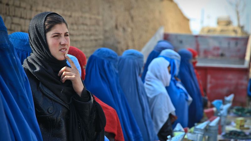 A women's market has opened in Afghanistan