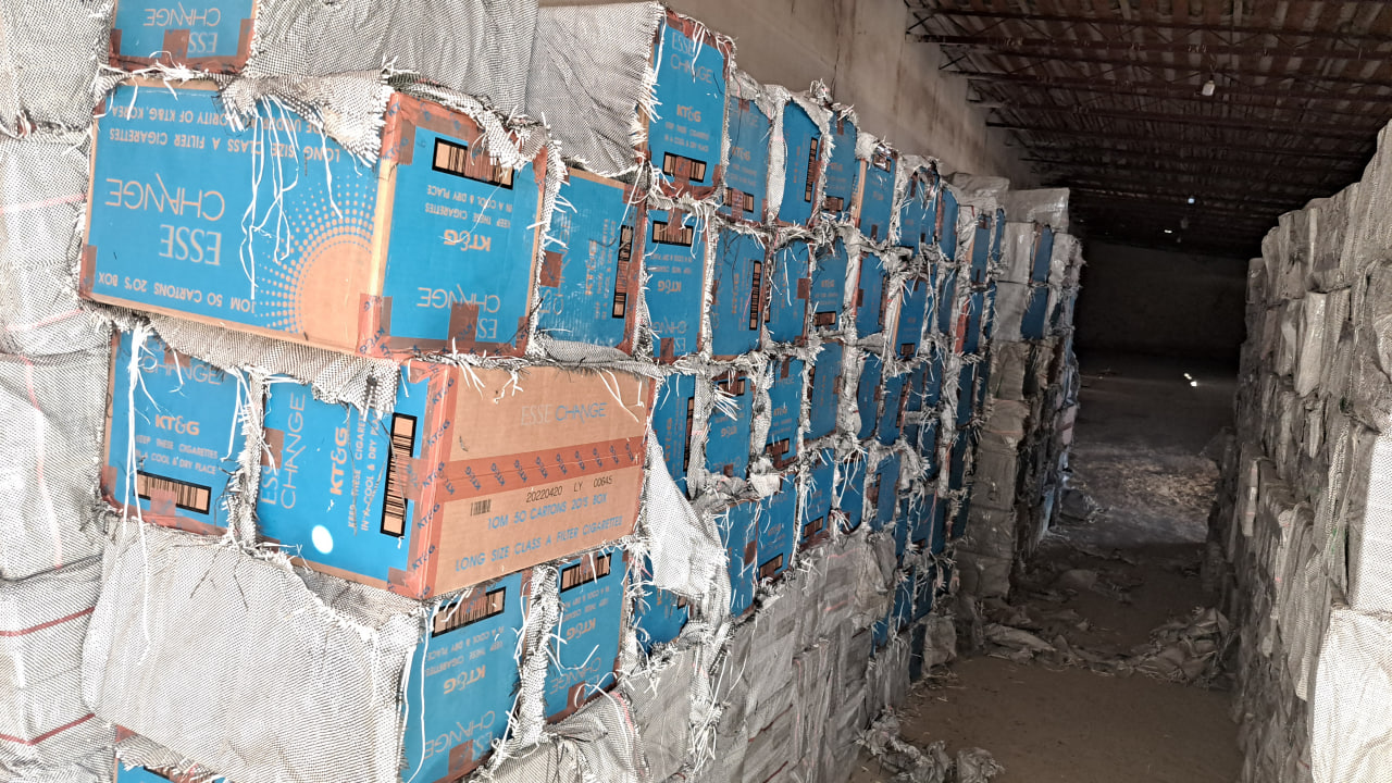 Illegal cigarettes worth almost 13 billion soums were stopped in Surkhandarya