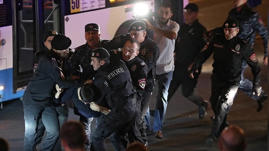 Protests over Nagorno-Karabakh have been held in Yerevan for the third day in a row. There were clashes with the police