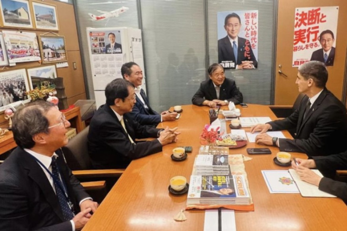 The Turkmen Ambassador met with the Chairman of the Japanese-Turkmen Inter-Parliamentary Friendship Group