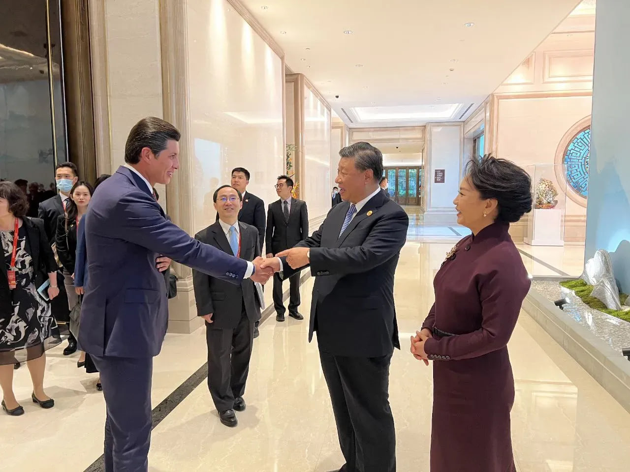 Otabek Umarov met with Xi Jinping and his wife