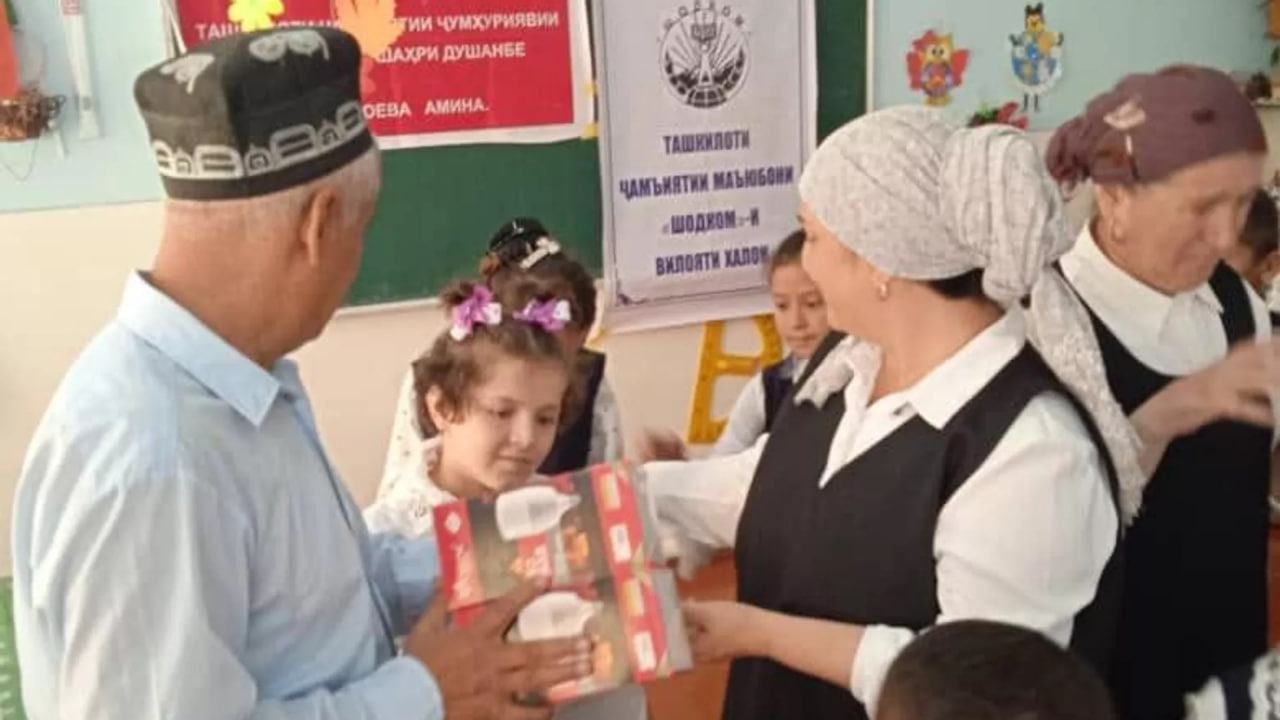 Gifts were given to children with disabilities in Khatlon