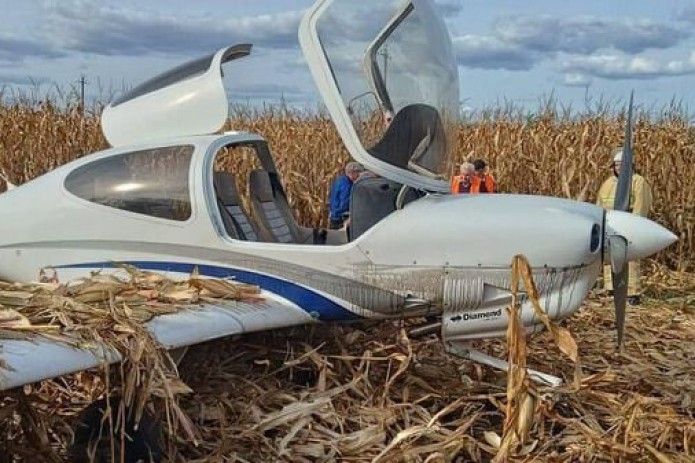 A training plane crashed in the Karaganda region of Kazakhstan