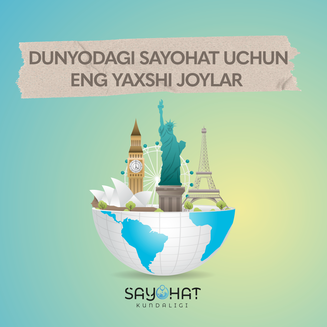 😉Dunyodagi sayohat uchun eng yaxshi joylar
