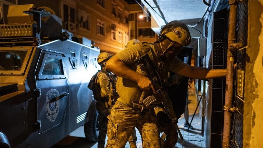 Anti-terrorist operations were conducted in 18 regions of Turkey