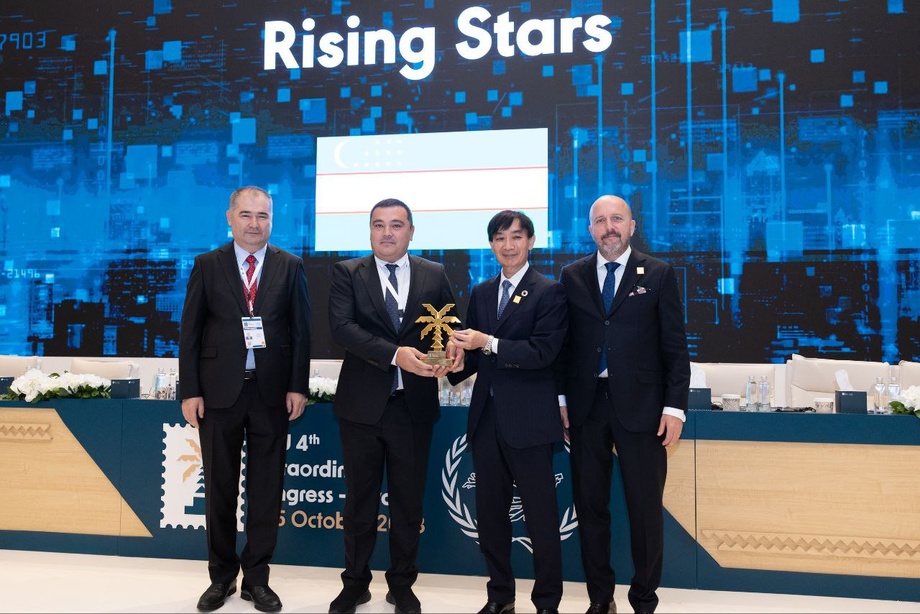 The Universal Postal Union awarded Uzbekistan Post with the "Rising Star of Postal Development" award