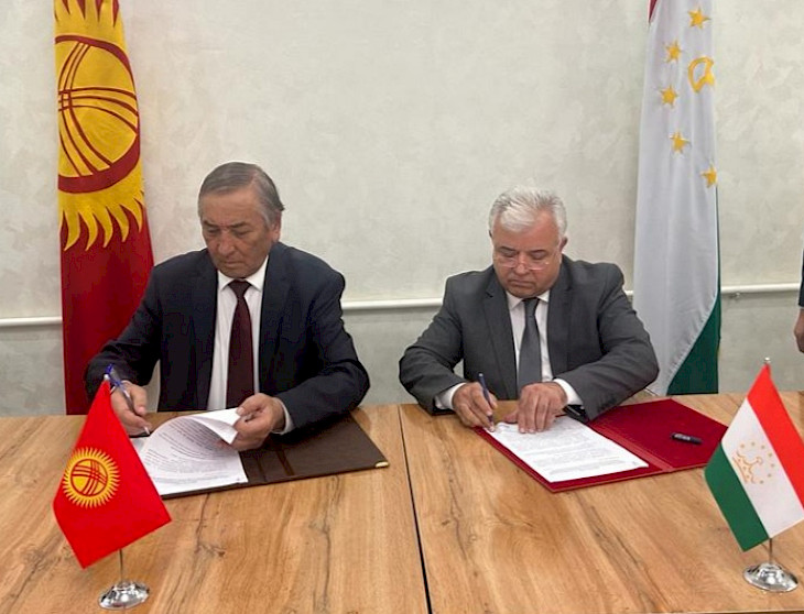 Topographic working groups agreed on 43.32 km of the Kyrgyz-Tajik state border